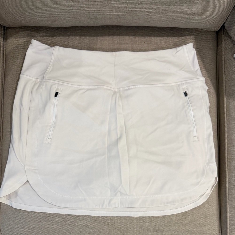 Athleta White Fairway Golf Skort 16" Size XL